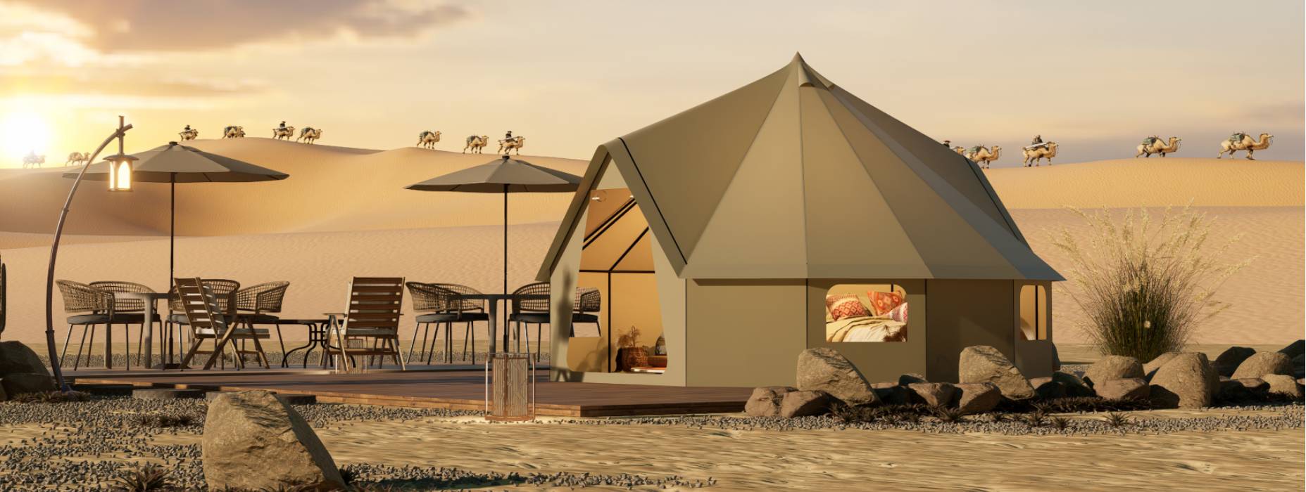 张北县露营酒店帐篷产品